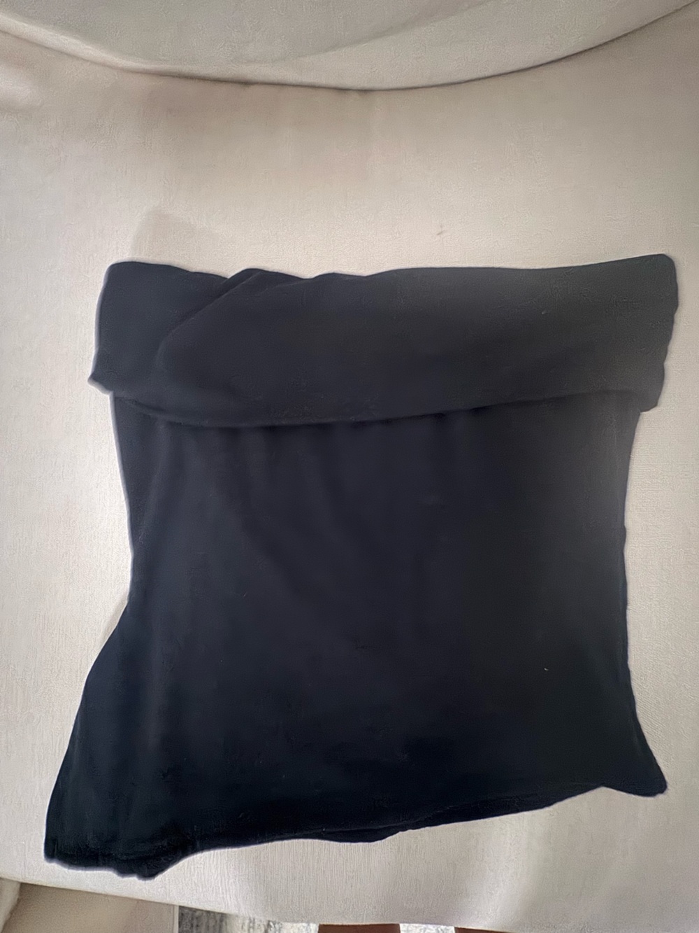 NWOT PLT Black Fold-Over Tube Top